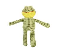 TEHAUX Pet Plush Dog Teeth Grinding Sound-making Chewable Short Plush with Cotton Rope and Pp Cotton Assorted Color for Pet Playing and Chewing