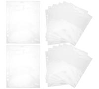 TEHAUX Photo Card Sleeves Side-Loading Pockets for A5 Binder, 4x6 Inch 30 Sheets Document Sleeves and Pre-Punched Holes, Secure and Easy Addition to Standard Six- Binders