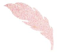 TEHAUX Pink Rhinestone DIY Applique Patch with Leaf Shape and Resin Adhesive Sticker for Decorating Shoes and Handmade Arts and Crafts, for DIY and Arts Craft Project Making