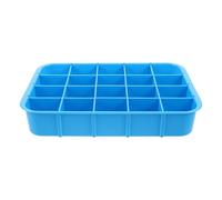 TEHAUX Plastic and Spill Prevention Nursing with Divided Compartments Medicine Tray and Raised Edges for Medication Management with and Hospital Supply Organiser Tray