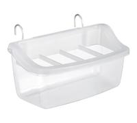 TEHAUX Plastic Bird Food Holder Hanging Bird Feeder Bowl Easy to Clean Easy to Put on Pet Cage Suitable for Parrots