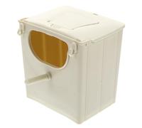TEHAUX Plastic Bird Nesting Box Hinged Cover Easy to Clean Cage Mount Breeding Nest for Love Birds Parakeets Random Color