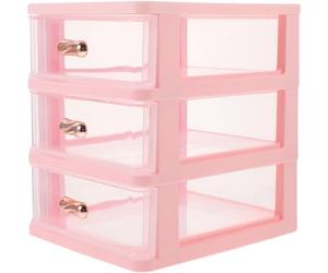 TEHAUX Plastic Desktop Organizer Drawer Box with Easy Assembly, Simple Design Storage Holder for Office Documents and Desk Organisation, Office File Holder
