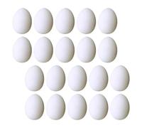 TEHAUX Plastic Fake Eggs Egg-shaped Design 29pcs Realistic Appearance for Pigeons and Nesting and Breeding Support, Sturdy Material for Versatile Aviary Use