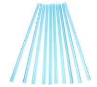 TEHAUX Plastic Slide Binder Bars with Good Visibility and Clutter Prevention Blue 10pcs Made of Sturdy Abs Material, Bookbinding Slide Binder for Office and School Document Organisation