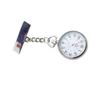 TEHAUX Pocket Watch Fashion Nursing for Nurses and Families Studying Nursing Alloy Material with Graduation Time Pin Design, and Easy to Wear Silver Fob Digital Nurse Watches for Women