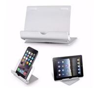 TEHAUX Portable Aluminium Alloy Tablet Rotation Stand Bracket Lightweight Multi Angle Phone Holder for Comfortable Viewing for Video Recording and Browsing Durable Design Grip