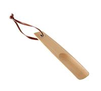 TEHAUX Portable Beech Wood Shoe Horn with Smooth Edges, 16cm Mini Handled Shoehorn Suitable and Elderly, Practical Shoe Horn for Easy Wearing at Home