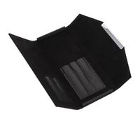 TEHAUX Portable Eyelash Tweezers Storage Case Black, Professional Makeup Tool Organizer Box for Eyelash Extension Tweezers with Multi-Pocket Design, Compact Cosmetic Storage Pouch