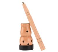 TEHAUX Portable Handheld Bamboo Moxa Box for Moxibustion Therapy, Mini 1.8cm Moxa Stick Holder with Heat-Resistant Design, Suitable for Home Acupoint Massage and Wellness Care