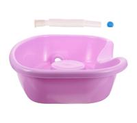 TEHAUX Portable, Material Hair Backwash Basin with Comfortable Neck Position Easy Hair Washing Aid for Bedridden for Sick People and Those with Mobility Issues, for Bedside Use