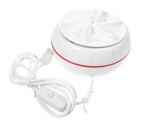TEHAUX Portable Mini Washing Machine USB Powered with Forward Reverse Rotation Low Noise Intelligent Timing for Dorms Travel Business Trips Compact Underwear and Socks Washer