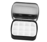 TEHAUX Portable Mini Watercolor Box with Lid Slot Compact Paint Organizer for Travel and Outdoor Sketching Reusable DIY Pigment Palette for Artists and Students