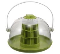 TEHAUX Portable Snail Terrarium Habitat with Removable Base and Ventilation Holes, Abs Insect Enclosure Box for Praying Mantis and Garden Snail Observation the Classroom