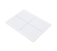 TEHAUX Portable Whiteboard Double-Sided Small Desk Board Grid Lines Dry Erase for Graphing Planning Writing