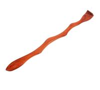 TEHAUX Portable Wooden Snake Shaped Back Scratcher with Smooth Surface for Itching Relief, for Office Work and Business Trips, Long Handle Massage Tool for Effective Back Itch Stopping