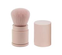 TEHAUX Powder Foundation Brush with Plastic Handle and Fiber Hair, Setting and No Shedding Features, Blending Blush Brush for Cheeks, for Makeup and Cosmetic Use by Women and Girls