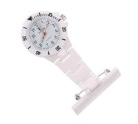 TEHAUX Practical Nurse Watch Stylish Nursing Pocket Watch Clip for Healthcare Professionals Lightweight Plastic Case for Hanging During Work Shifts