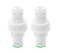 TEHAUX Pressure Reducing Valve Water Flow Regulator 2pcs for Water Purifier 3/8 Inch Pom Material with Quick Connect, Prevents Filter Leaks and Disconnections Under Sink Installation