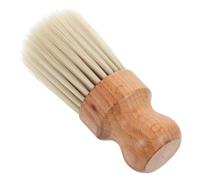 TEHAUX Professional Wooden Neck Duster Hair Cleaning Brush with Beech Wood Handle, Large Soft Bristle Barber Hairbrush for Haircut and Salon Use