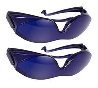 TEHAUX Protective Glasses Blue and Cosmetic Procedures for Intense Light Comfortable PC Material with One-piece Nose Pads, 2pcs Pack Eye Goggles and Safety for Ipl Hair Removal