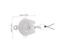 TEHAUX PU Leather Cat Hair Storage Keychain Pet Fur Memorial Keepsake with Charming Cat Head Design White Pendant for Pet Owners Thoughtful Remembrance Accessory