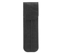 TEHAUX Pu Pouch Tweezer Holder Case Anti-Static Design Keeps Tools Clean and Safe Black Leather Material Compact for Party and Go to Play