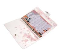 TEHAUX Pvc Loose-leaf Notebook Quicksand Diary with Decorative Glitter Sheets Lightweight Paper Plastic Binder for Writing Diary and School Use