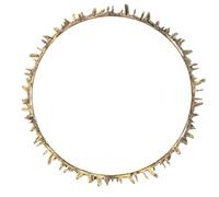TEHAUX Queen Crown Headband Thorn Design, Wedding Princess Tiara Hair Accessories for Women Bride, Metal Birthday Crown Party Accessory