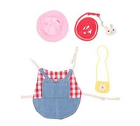 TEHAUX Rabbit Harness with Leash Bunny Clothes with Hat Cotton Lightweight Delicate Details Beautiful and Bright Look Design for Outdoor Activities