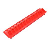 TEHAUX Red Easy to Fill Feature Many Slot Design Feeding Trough and for Bird Feeder Small Birds and for Home and Pet Store Use