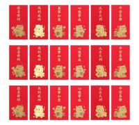 TEHAUX Red Envelopes Paper Material 60pcs with Large Capacity Year the Horse Creatively Designed for Chinese New Year Red Packets for Company Annual Meetings and Other Occasions