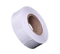 TEHAUX Reflective Warning Tape Waterproof Pvc White Hexagonal Honeycomb Pattern Prisms and Light Reflective Safety Tape for Enhancing Visibility and Outlining Emergency Situations