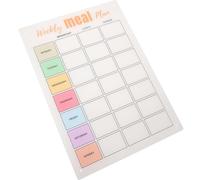 TEHAUX Refrigerator Magnetic Menu Board Display Menu Board 35x25x0.3inch Acrylic Magnetic Design with Magnetized Back for Weekly Dinner Plan and Meal Organization at Home