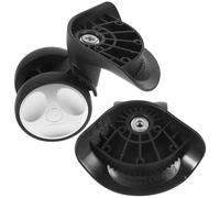 TEHAUX Replacement Wheels with Smooth Movement and Easy to Replace 1 Pair Black and Suitcase Repairs for Suitcases for Travel Luggage Bags