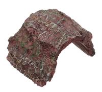 TEHAUX Reptile Cave Hideout Tortoise Hideout for Juvenile Tortoises Snake Frog Resin Reptile Tank Shelter Aquarium Habitat Decor Rock Ornament 3.15 X 2.36 X 1.97 in