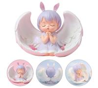 TEHAUX Resin Praying Angel Doll Cake Topper Delicate Figurine for Birthday Party Cupcake Decoration and Car Ornament Vivid Color and Craftsmanship for Themed Celebrations