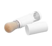 TEHAUX Retractable Face Brush Powder Travel Makeup Powder Brush Synthetic Fiber Bristles Abs White Refillable Travel and Everyday Makeup Women and Artists