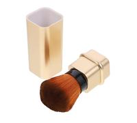TEHAUX Retractable Powder Brush Multi-functional Full Coverage Blush Brush with Plastic Handle for Makeup Fashion Style Beauty Tool Suitable for Home and Professional Use