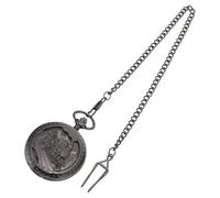 TEHAUX Retro Mechanical Pocket Watch Black Hollow Train Engine Design Roman Numerals Manual Winding Hanging Necklace for Men Vintage Clothing Accessory