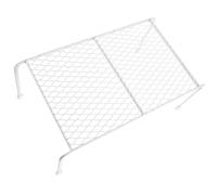 TEHAUX Reusable Iron Mesh Storage Stand for Reptiles and Lizards, Easy to Clean Platform with White Finish, Suitable a Bearded Dragon Lounge Bed, Reptile Rack Accessory