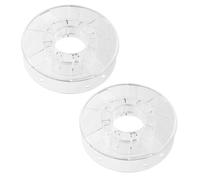 TEHAUX Reusable Plastic Filament Spool with Broad Material Compatibility and Lightweight Design 2pcs Portable Filament Reel for 3D Printing Suitable for Workshop and Office Use