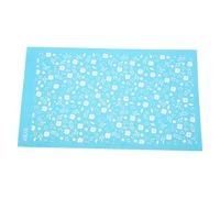 TEHAUX Reusable Silk Screen Printing Stencil with Botanical Flower Pattern for Clay Jewelry Making, Polyester Material, Fine Silk Screen Technology, for Beginners and Family Gatherings