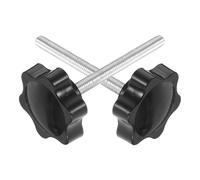 TEHAUX Rollator Walker Replacement Knob M6 Threaded Star Hand Screw Adhesive Pad Universal Drive Walker Adjustment Knob Compatible and Seat Attachment