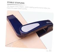 TEHAUX Rotating Stapler Portable Office Puncher Compact Spring-Loaded Stapling Tool for School Home Desk Binding