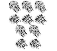 TEHAUX Runes Pirate Braid Beads 10Pcs Hair Beard Accessories for Men DIY Braiding Dreadlocks and Reggae Hair Jewelry