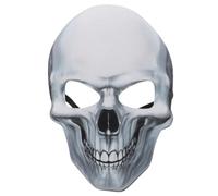 TEHAUX Scary Halloween Skull Mask Glow the Dark with Adjustable Strap White Eva Material Creepy Luminous Punk Mask for Adults Halloween Masquerades