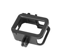 TEHAUX Shock-Resistant Protective Frame Case for Wear-Resistant Housing with Side Opening for Charging Sliding Installation Cold Shoe Mount for Light Microphone Accessories