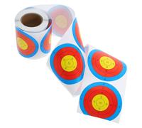 TEHAUX Shooting Target Stickers Featuring Fluorescent Adhesive Targets Glow-in-the-dark 76mm 1 Roll Made of Paper for Outdoor Shooting Training for Precision Practice
