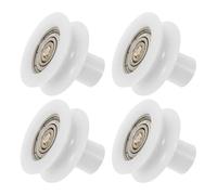 TEHAUX Shower Door Rollers Wheels Replacement with Metal and Plastic Construction 4pcs Minimising Noise and Ensuring Smooth Sliding Experience for Glass Sliding Doors for Bathroom Shower